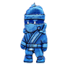 Πασχαλινή Λαμπάδα Σταμπ 3D Ninja Blue 21,5cm (003698)